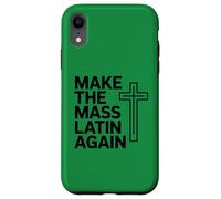 Carcasa para iPhone XR Haz de Nuevo la Cruz católica Tradicional en latín