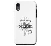 Carcasa para iPhone XR He decidido Cristiano con fe Bautista Cruzada