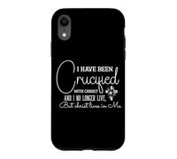 Carcasa para iPhone XR He Sido crucificado con Cristo y ya no Vivo