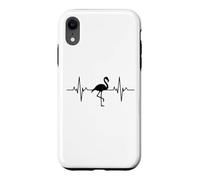 Carcasa para iPhone XR Heartbeat Flamingo