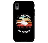 Carcasa para iPhone XR Helicopter Funny Pilot Gift I'D Rather Be Flying Retro