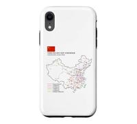 Carcasa para iPhone XR High-Speed Train Railway - Souvenir Route Map China