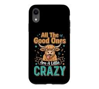Carcasa para iPhone XR Highland Cow All Good Ones Crazy Funny Dichos
