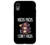 Carcasa para iPhone XR Hocus Pocus I Can't Focus Funny ADHD Cat Saying Humor