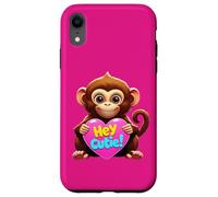 Carcasa para iPhone XR Hola Cutie. Animal Gracioso, Saludo