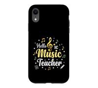 Carcasa para iPhone XR Hola Música Profesor Notas Musicales Clave de Sol