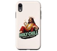 Carcasa para iPhone XR Holy Chill Funny Jesus Coffee Humor Pecar no es Ganar