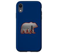 Carcasa para iPhone XR Horizonte de la Ciudad de Chicago Dentro de una Silueta parda