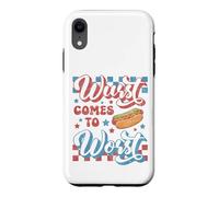 Carcasa para iPhone XR Hotdog Wurst llega a lo Peor Divertido Perrito Caliente del 4 de Julio