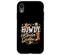 Carcasa para iPhone XR Howdy Maestro de jardín de Infantes Rodeo Country Western Cowgirl