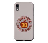 Carcasa para iPhone XR Humor de Maestros Jubilados: sobreviví 30 años de Lunes