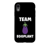 Carcasa para iPhone XR Humor Food Eggplant Simple Team Eggplant