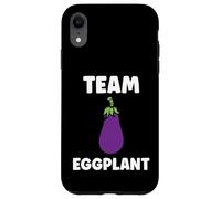 Carcasa para iPhone XR Humor Food Eggplant Simple Team Eggplant