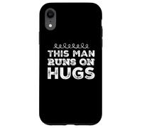 Carcasa para iPhone XR Humor Gracioso Texto Gente Divertida Divertido Este Hombre Corre en Abrazos