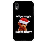 Carcasa para iPhone XR Humor navideño Will You Snuggle Christmas Bear