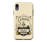 Carcasa para iPhone XR Humor Oscuro gótico limón Cita Esqueleto Mercado Estado de ánimo