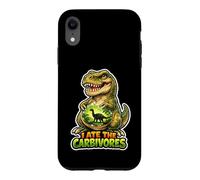 Carcasa para iPhone XR I Ate The Carbívoros Divertido Juego de Palabras Vegano Dino