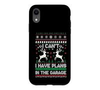 Carcasa para iPhone XR I Can't I Have Plans in The Garage Ugly Christmas