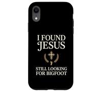 Carcasa para iPhone XR I Found Jesus Still Looking For Bigfoot Cristian fe Rezando