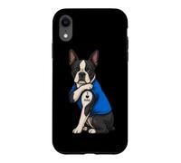 Carcasa para iPhone XR I Love Dad Tattoed Dog Daddy Boston Terrier Dueño Amante de los Perros