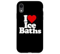 Carcasa para iPhone XR I Love Heart Ice BAÑOS Cold TUBS