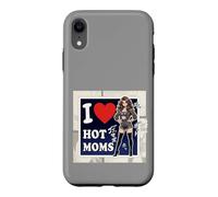 Carcasa para iPhone XR I Love Hot Moms Anime Camiseta Hombre Mujer Divertido Mensaje