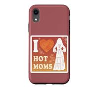 Carcasa para iPhone XR I Love Hot Moms Boho - Camiseta para Hombre y Mujer, diseño con Texto Divertido