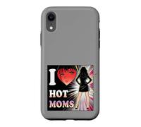 Carcasa para iPhone XR I Love Hot Moms Comic - Camiseta para Hombre y Mujer, diseño con Texto Divertido