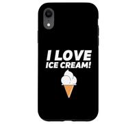 Carcasa para iPhone XR I Love Ice Cream Party Outfit Vanilla Soft Serve Gelato Cone