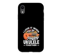 Carcasa para iPhone XR I Love It When We're Playing Ukelele Together Retro Sun