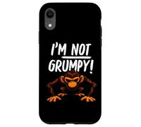 Carcasa para iPhone XR I’m Not Grumpy Funny Angry Monkey Men Women Kids