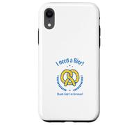 Carcasa para iPhone XR I Need A Bier Thank God I'm German (Declaración de Cerveza Divertida)