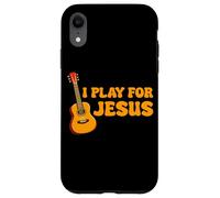 Carcasa para iPhone XR I Play For Jesus Church Músico Niños Guitarra Religiosa