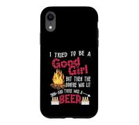 Carcasa para iPhone XR I Tried To Be A Good Girl But Then The Bonfire Was Lit Beer