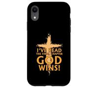 Carcasa para iPhone XR I’ve Read The Final Chapter God Wins Christian Faih Cross