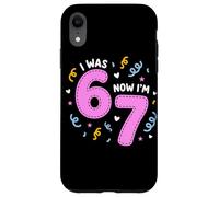 Carcasa para iPhone XR I Was 6 Now I'm 7 Funny 7th Birthday Girl Party