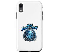 Carcasa para iPhone XR Ice Dimension Frozen World Clock Fantasía Escena
