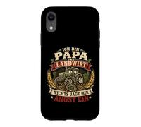 Carcasa para iPhone XR Ich Bin Papa Und Landwirt Farm Graphic Mir Angst Ein Alemán