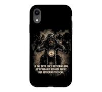 Carcasa para iPhone XR If The Devil Isn'T Bothering You... Men Christian Motorcycle