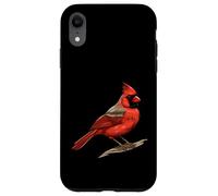 Carcasa para iPhone XR Ilustración Cardinal del Norte Amante de Las Aves