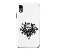 Carcasa para iPhone XR Ilustración de Cerberus Hellhound Dark Fantasy Underworld Beast
