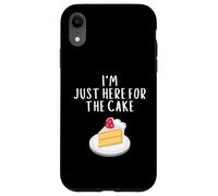 Carcasa para iPhone XR I'm Just Here For The Cake Funny Wedding Party Costume Cakes