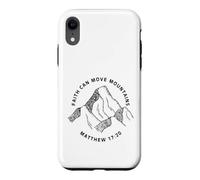 Carcasa para iPhone XR Impresión Frontal y Trasera La fe Cristiana Puede Mover montañas