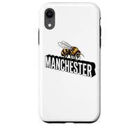 Carcasa para iPhone XR Impresión Negra Adornada de Abeja 3D del Manchester England