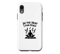 Carcasa para iPhone XR In The Heat I Find Peace Sauna de Barril Loyly Steam Sweat