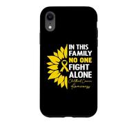 Carcasa para iPhone XR In This Family No One Fight Alone Childhood Cancer Awareness