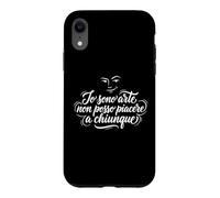 Carcasa para iPhone XR Io Sono Arte Non POSSO Piacere A Chiunque Frase Ironica