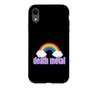 Carcasa para iPhone XR Ironic Death Metal Rainbow Diciendo Sarcástico