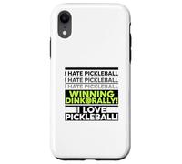 Carcasa para iPhone XR Irónico Jugador de Pickleball Aficionado a Beber un Tiro