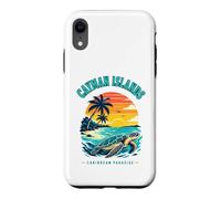 Carcasa para iPhone XR Islas Caimán Caribbean Paradise Sea Turtle Sunset Camiseta